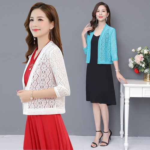 Tuta donna pizzo cardigan - donna,
