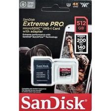 Sandisk 512GB Extreme Pro MicroSD Classe 10 A2 U3 V30