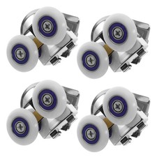 Ruote di ricambio rullo porta vetro 4 pezzi binario doccia scorrevole superiore e inferiore