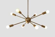 Lampadario Sputnik In Ottone A 8 Luci Di Qualità Premium