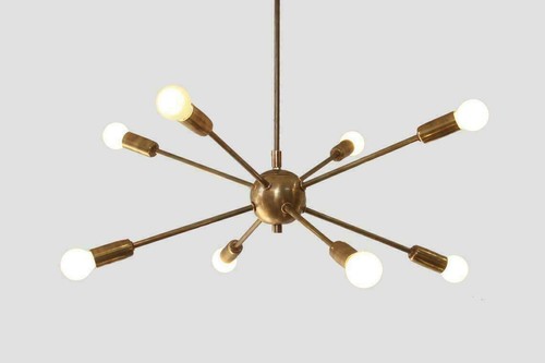Lampadario sputnik ottone a - sputnik,