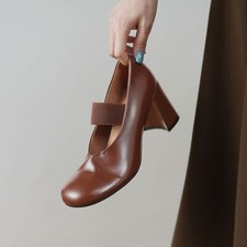 Scarpe donna pelle punta tonda