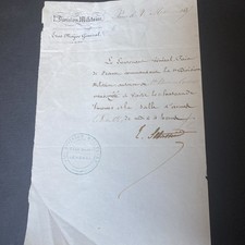 Prima Divisione Militare Occupazione Francese 1849 Lasciapassare 