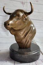 Statua scultura bronzo vero trofeo toro toro arte moderna astratta regalo