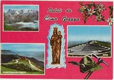 SALUTI DA CIMA GRAPPA - VEDUTINE - CRESPANO DEL GRAPPA (TREVISO) 1968