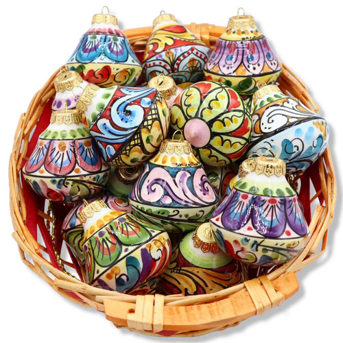 Pallina natale ceramica - pallina,