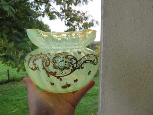 Ancien vase boule xix verre - ancien,