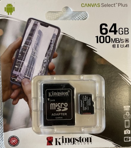 Micro 64gb kingston canvas - micro,