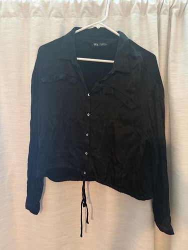 Zara camicia nera con - zara,