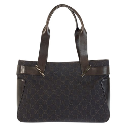 Gucci canvas leather 2way - canvas,