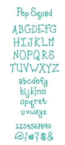 Sizzlits pep squad alphabet - alphabet, 35