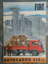 FIAT AUTOCARRO 626NL DEPLIANT BROCHURE PROSPEKT IN ITALIANO 1940 ca