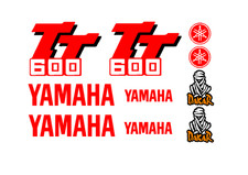 adesivi Moto - 10  adesivi Yamaha TT 600 -  Stickers DAKAR  YAMAHA
