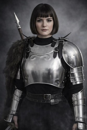 Medieval steel lady cuirass - lady,