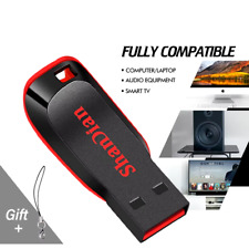 Chiavette USB 2.0 da 4 GB a 128 GB. Portachiavi USB di colore nero, ELEGANTE.