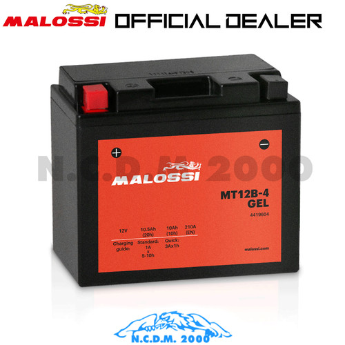 Batteria malossi gel yt12b - malossi, yt12b-bs