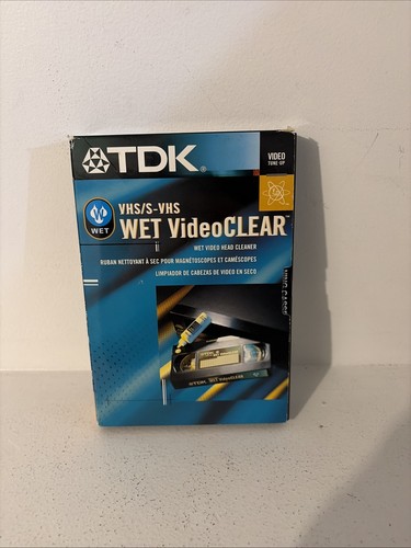 Tdk vhs wet - tdk, videoclear