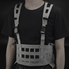 Gilet Tattico Molle Pettorina Leggero Sgancio Rapido Taglio Laser↔