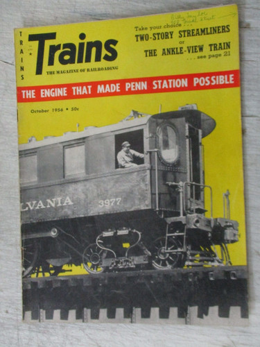 Trains magazine october 1956 - magazine,
