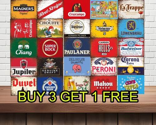 Insegne birra metallo grotta - birra,
