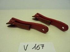 Coppia pedane posteriori SERTUM GILERA GUZZI BIANCHI moto epoca rosse