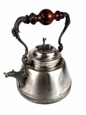 Teiera antica peltro con