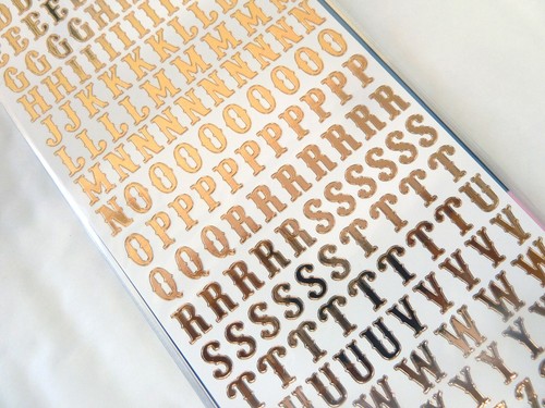 Piccole lettere adesive - adesive, in