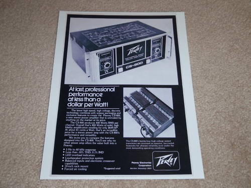 Peavey 800 amplificatore - cs-800,