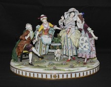 Sculptural group. Porcelain