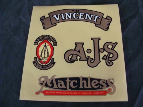Adesivi moto vincent ajs - vincent,