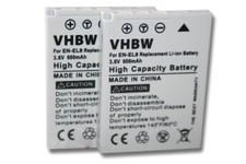 2 Batteries pour Nikon Coolpix