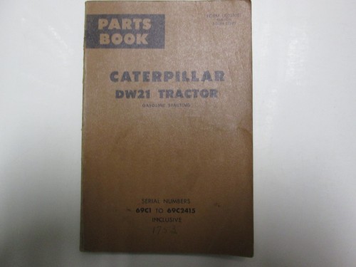 Caterpillar dw21 manuale - dw21,