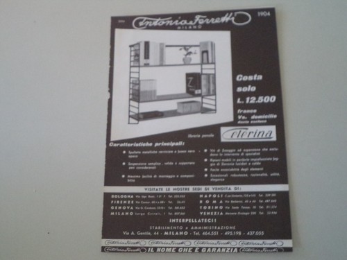 Advertising pubblicità 1959 - advertising,