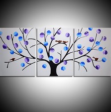 Quadro albero uccellini su