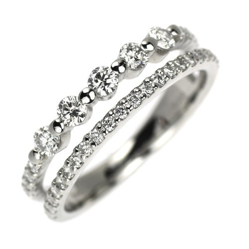 Anello con diamanti - pt900, 0,50