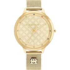 Orologio Donna TOMMY HILFIGER IRIS 1782588 Bracciale Acciaio Mesh Gold Dorato