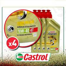 4 LITRI OLIO CASTROL POWER-1 10W-40 4T  SPECIFICO PER MOTO 4 TEMPI
