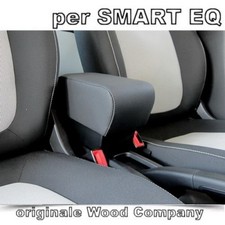 per Smart EQ Fortwo e Forfour bracciolo REGOLABILE - ecopelle nero-SOLO 1 PEZZO!