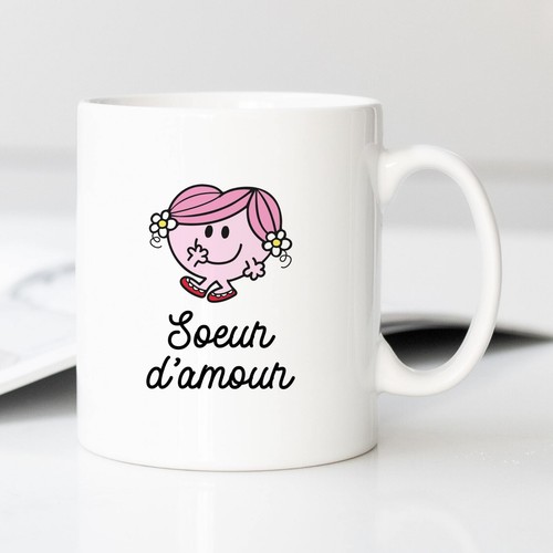 Tazza ceramica bianca - in, soeur