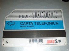 SCHEDA TELEFONICA RARA - PROVA