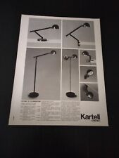 1975 KARTELL COLLECTION  LAMPADE DESIGN ADALBERTO DAL LAGO VINTAGE AD PUBBLICITA