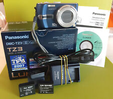 Fotocamera Panasonic Lumix DMC-TZ3 10x zoom, un difetto (vedi note) + 4 batterie