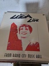LIZA MINNELLI '' LIVE '' FROM RADIO CITY 33 TOURS VINYL ALBUM EX/EX MADE IN USA