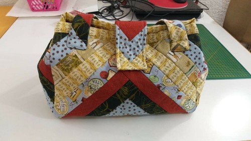 Borsa patchwork fatta