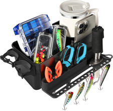 Portabicchieri Barca Barca Caddy Organizer con Porta Canna da Pesca Multifunzione...