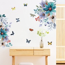 1 Set Adesivi Murali Fiori