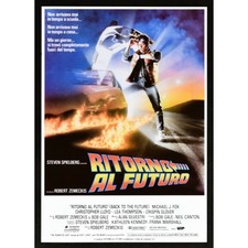 locandina RITORNO AL FUTURO michael fox steven spielberg christopher lloyd CAT1