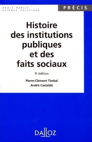 Histoire des institutions - histoire,