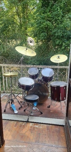 Batteria musicale acustica - batteria,