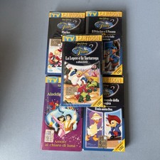 Lotto VHS Walt Disney Le Fiabe – Videocassette Sigillate Originali